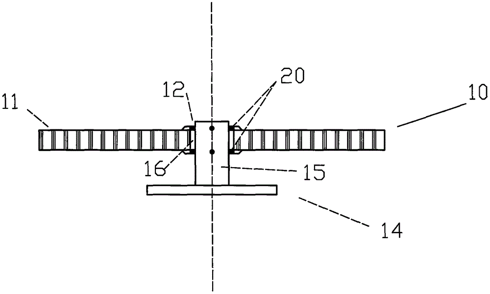Device for conducting positioning and machining in gear surface treatment process