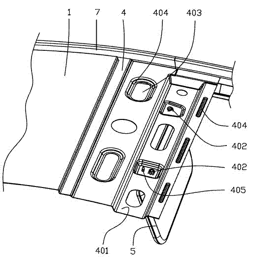 Automobile provided with backwards extending front windshield