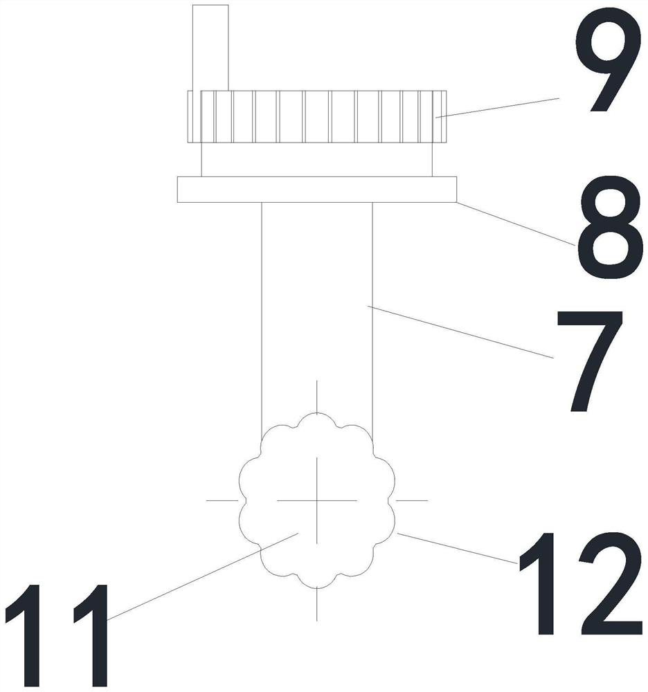 A combination lamp with variable direction and rotation and its realization method