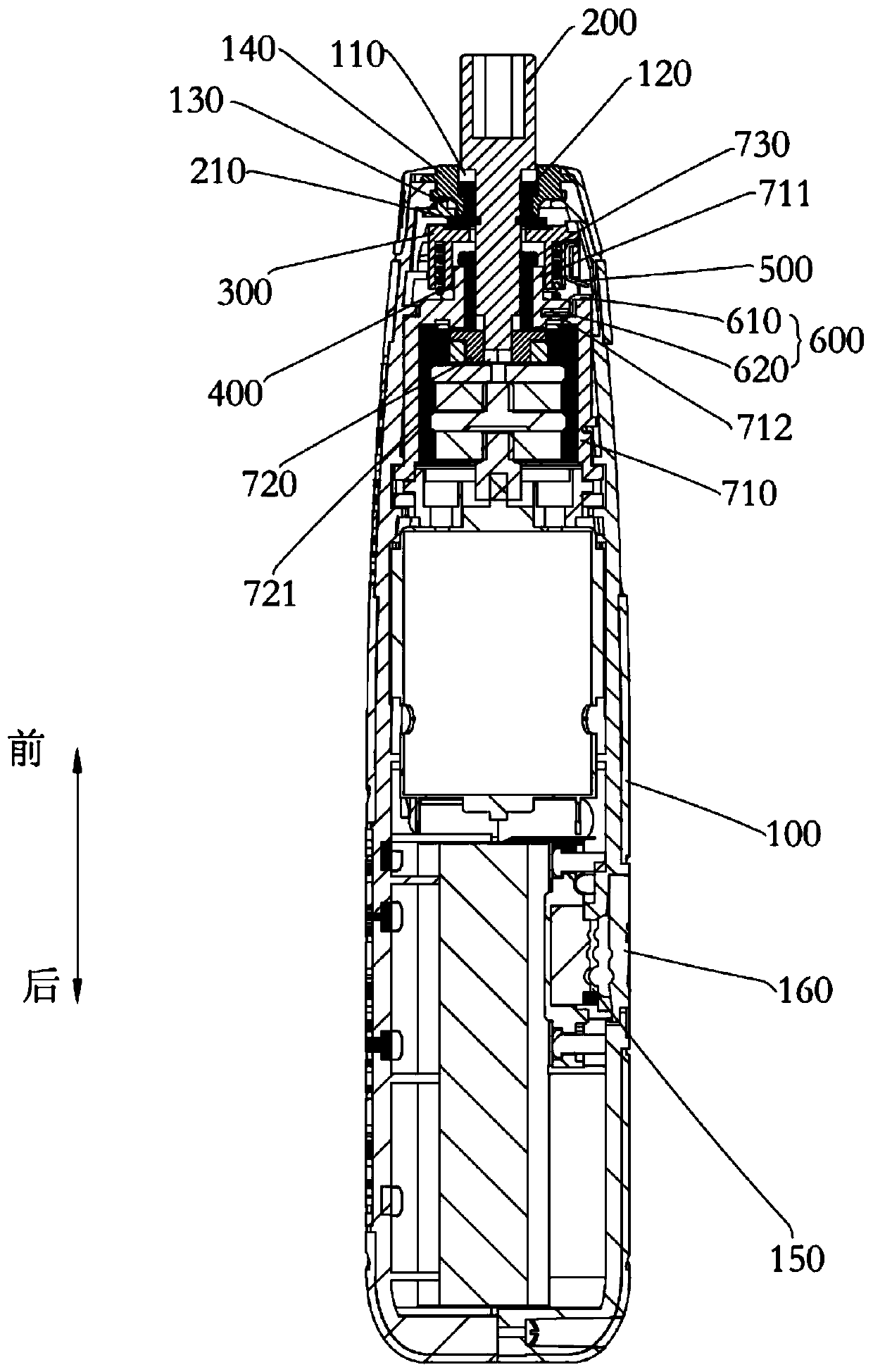 Electric screwdriver with adjustable torsion