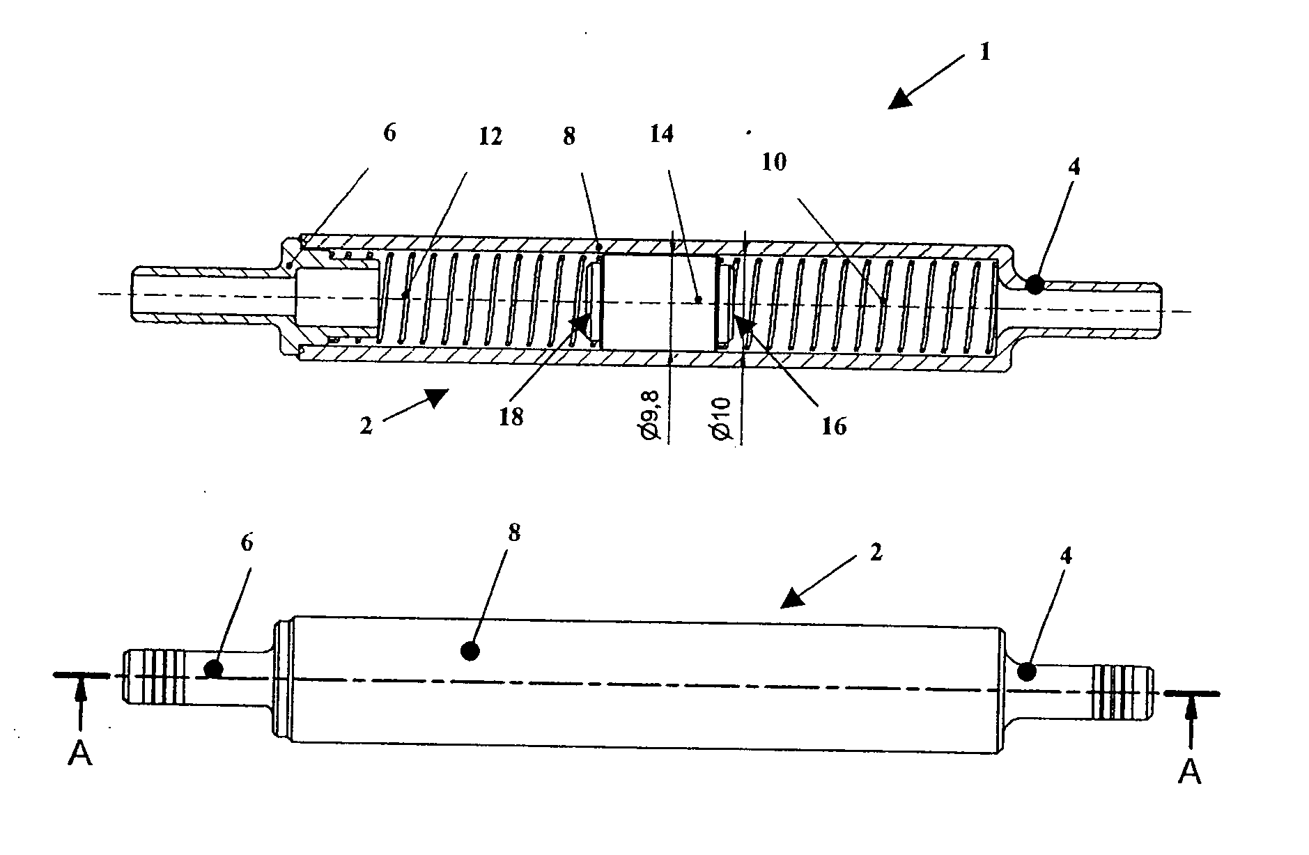 Device for detecting the unbalance of a rotatable component of a domestic appliance