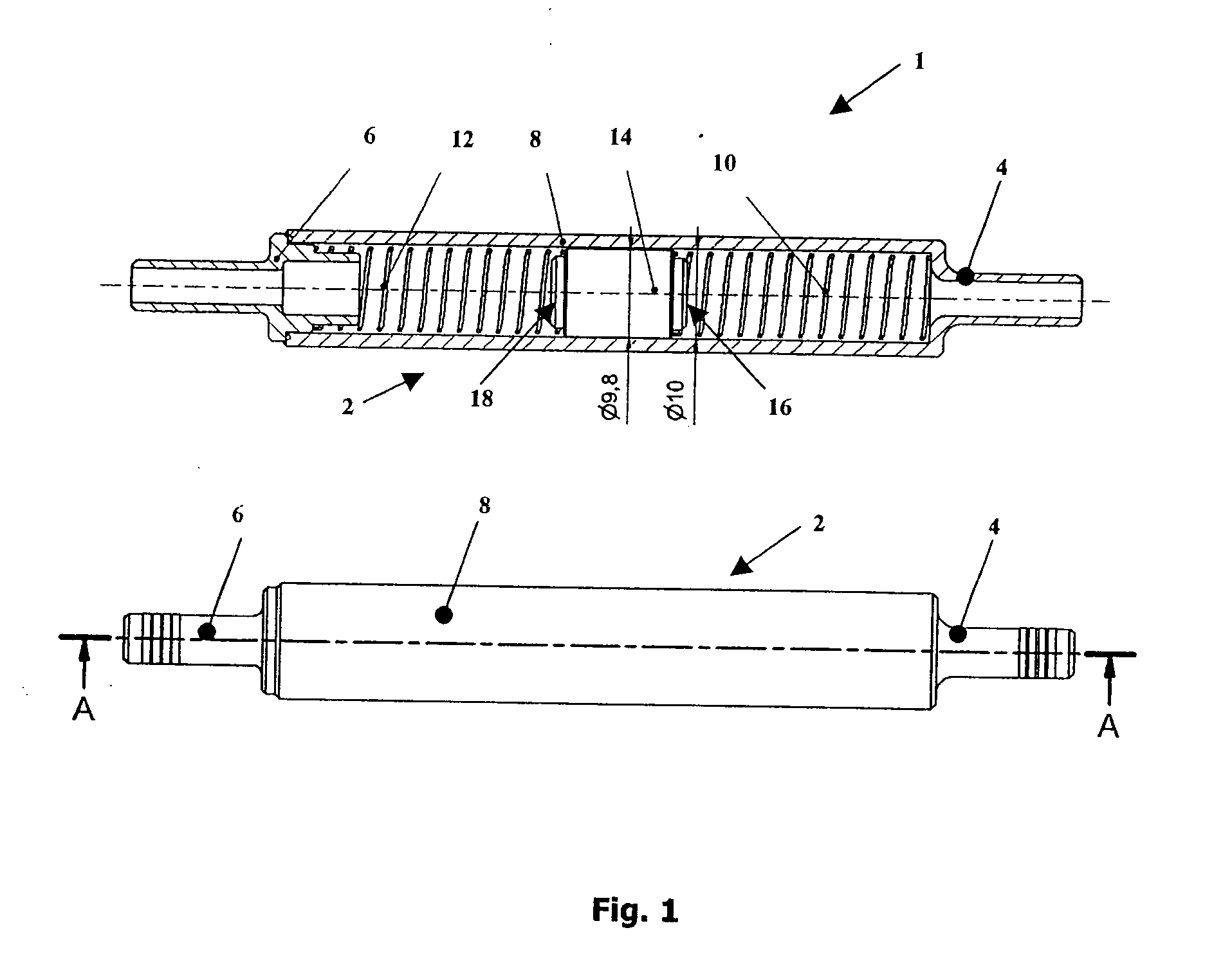 Device for detecting the unbalance of a rotatable component of a domestic appliance