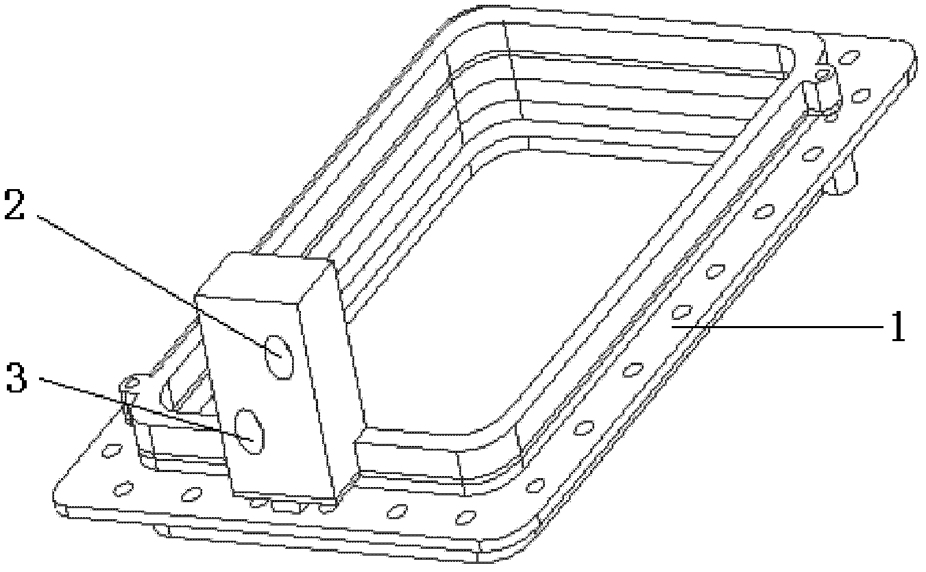 Single-way channel serially connected type end frame refrigeration device