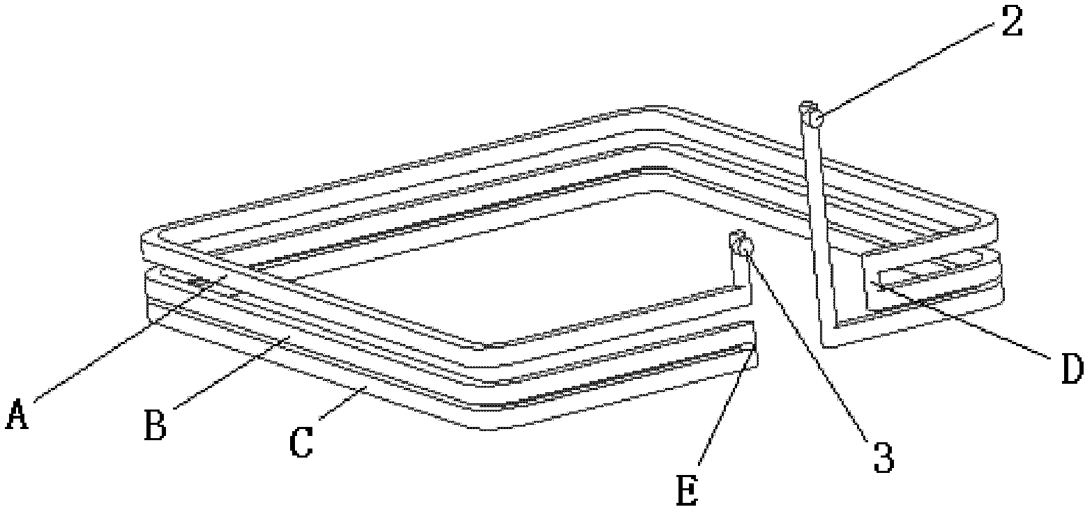 Single-way channel serially connected type end frame refrigeration device