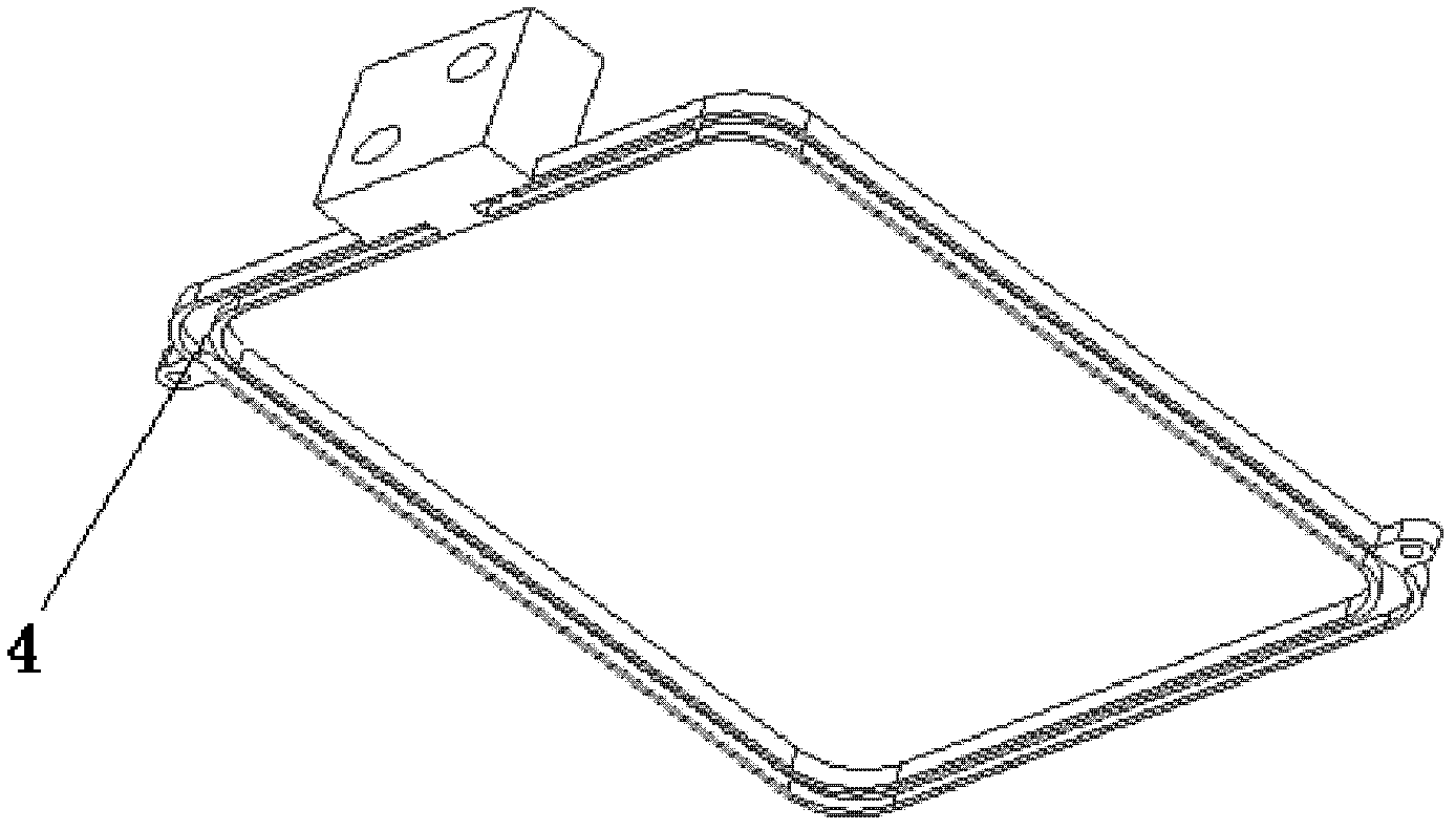 Single-way channel serially connected type end frame refrigeration device