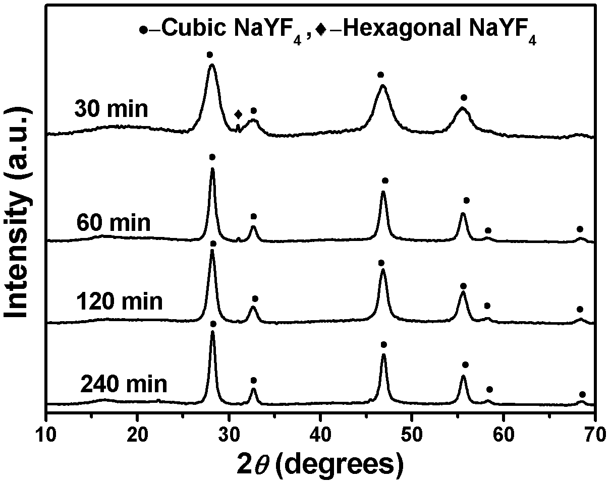 Preparation method of up-conversion fluorescent material