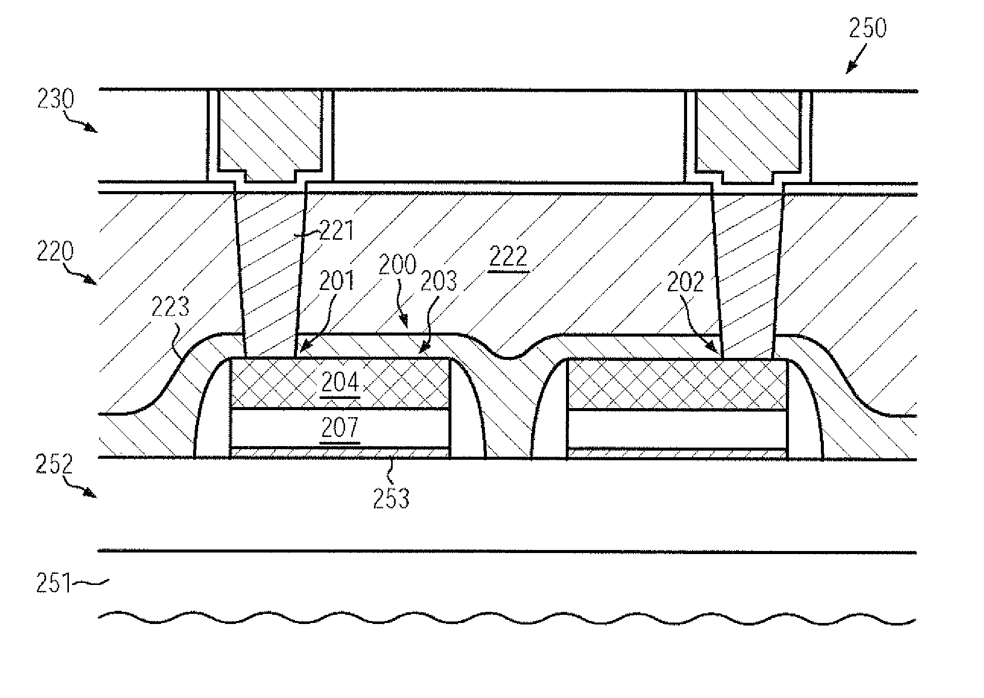 SEMICONDUCTOR DEVICE COMPRISING eFUSES OF ENHANCED PROGRAMMING EFFICIENCY