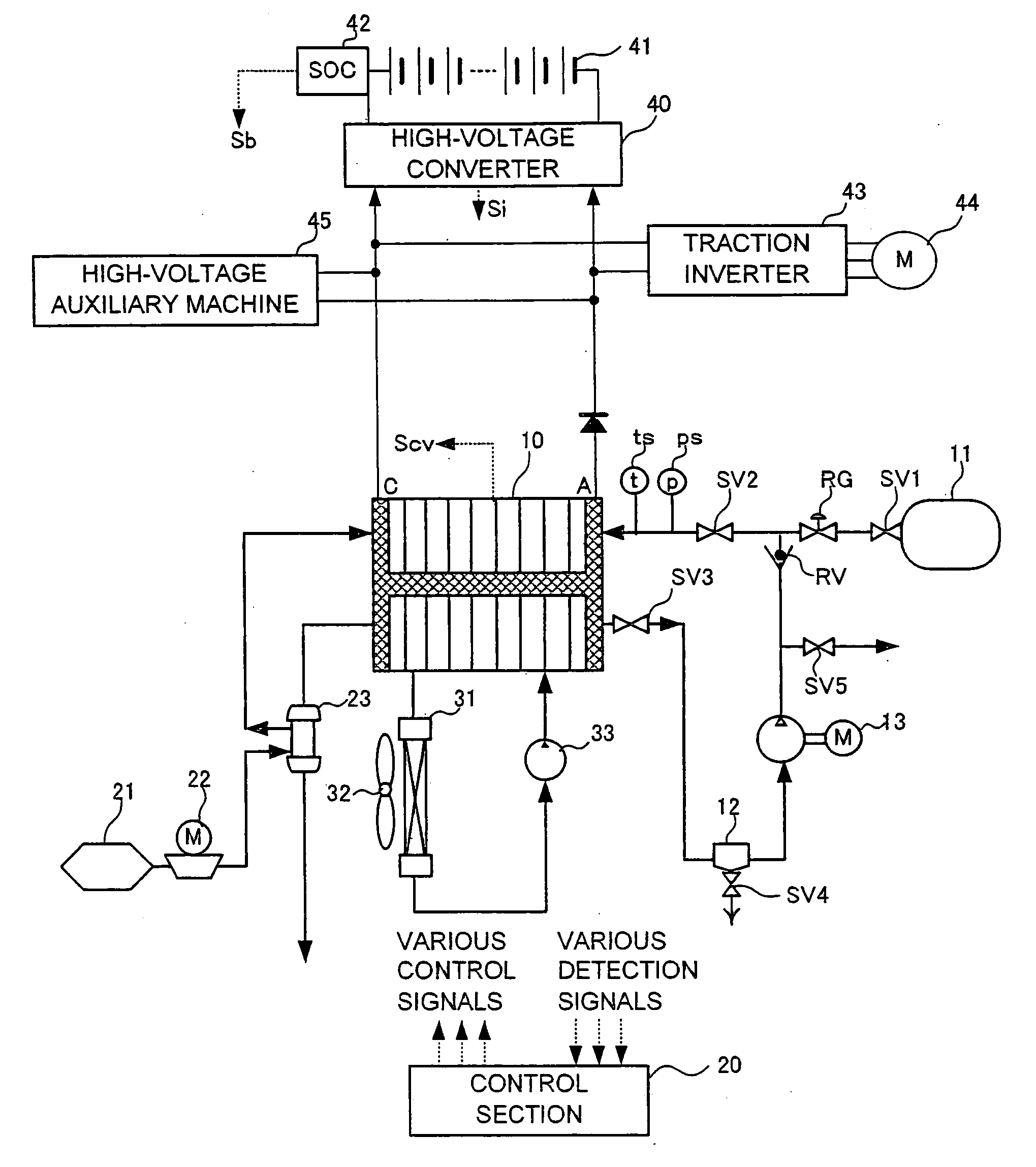 Fuel cell system and method for removing residual fuel gas