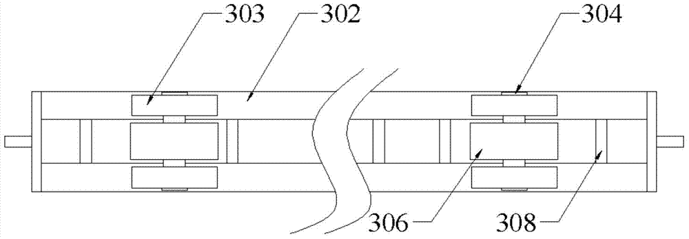 Unit pipeline mounting stabilizing device