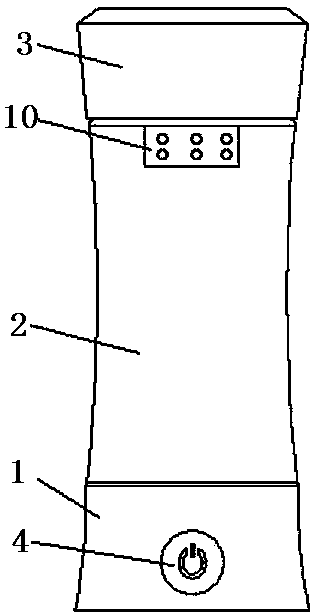 A portable hydrogen-rich water cup with water purification and light reminder functions and its use method