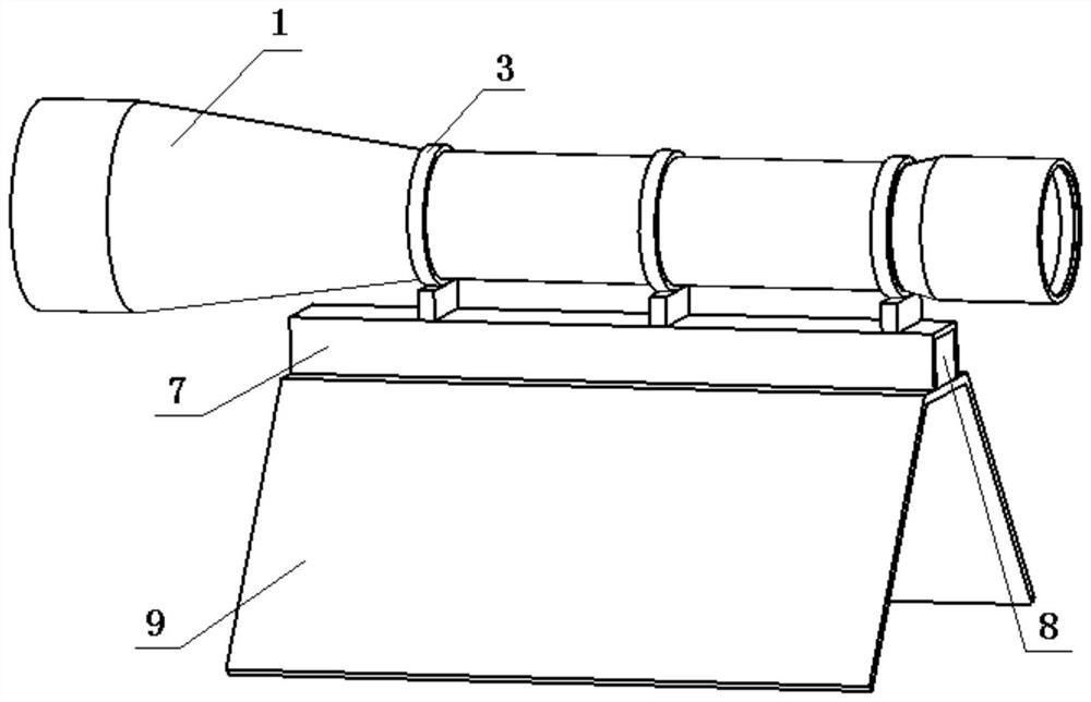 Aiming device for explosively formed projectile warhead