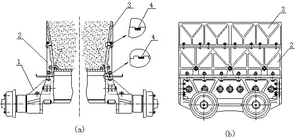 A sintering machine trolley provided with an elastic sealing strip