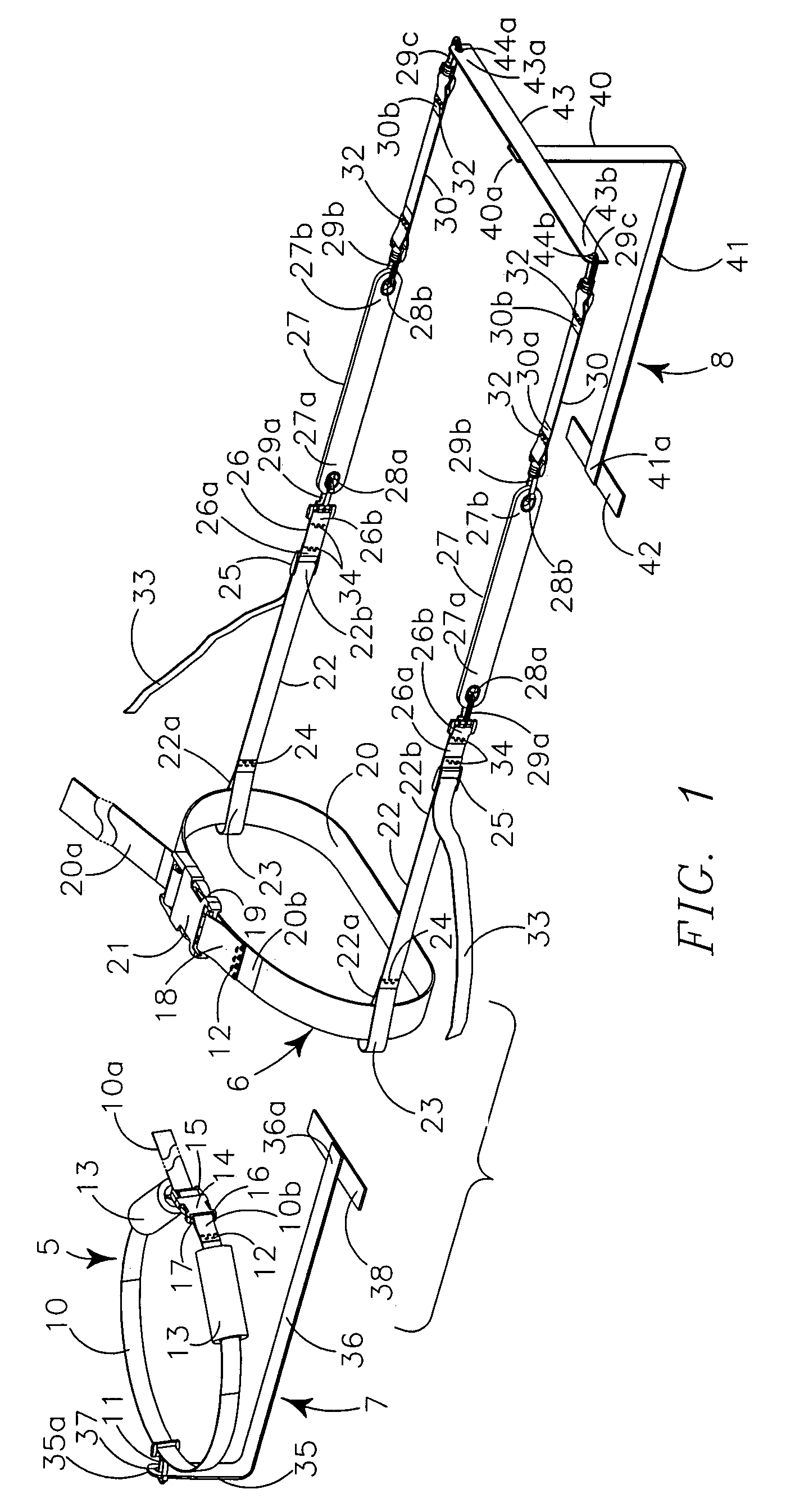 Device for self administration of lumbar traction