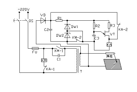 Electric welding machine safe electricity-saving starting device