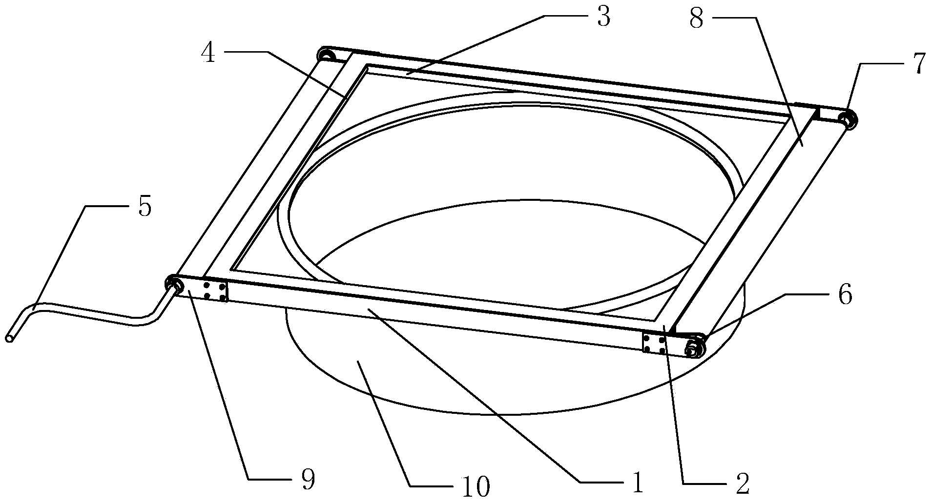 Shutter-type protective device used for primary lens cone of telescope