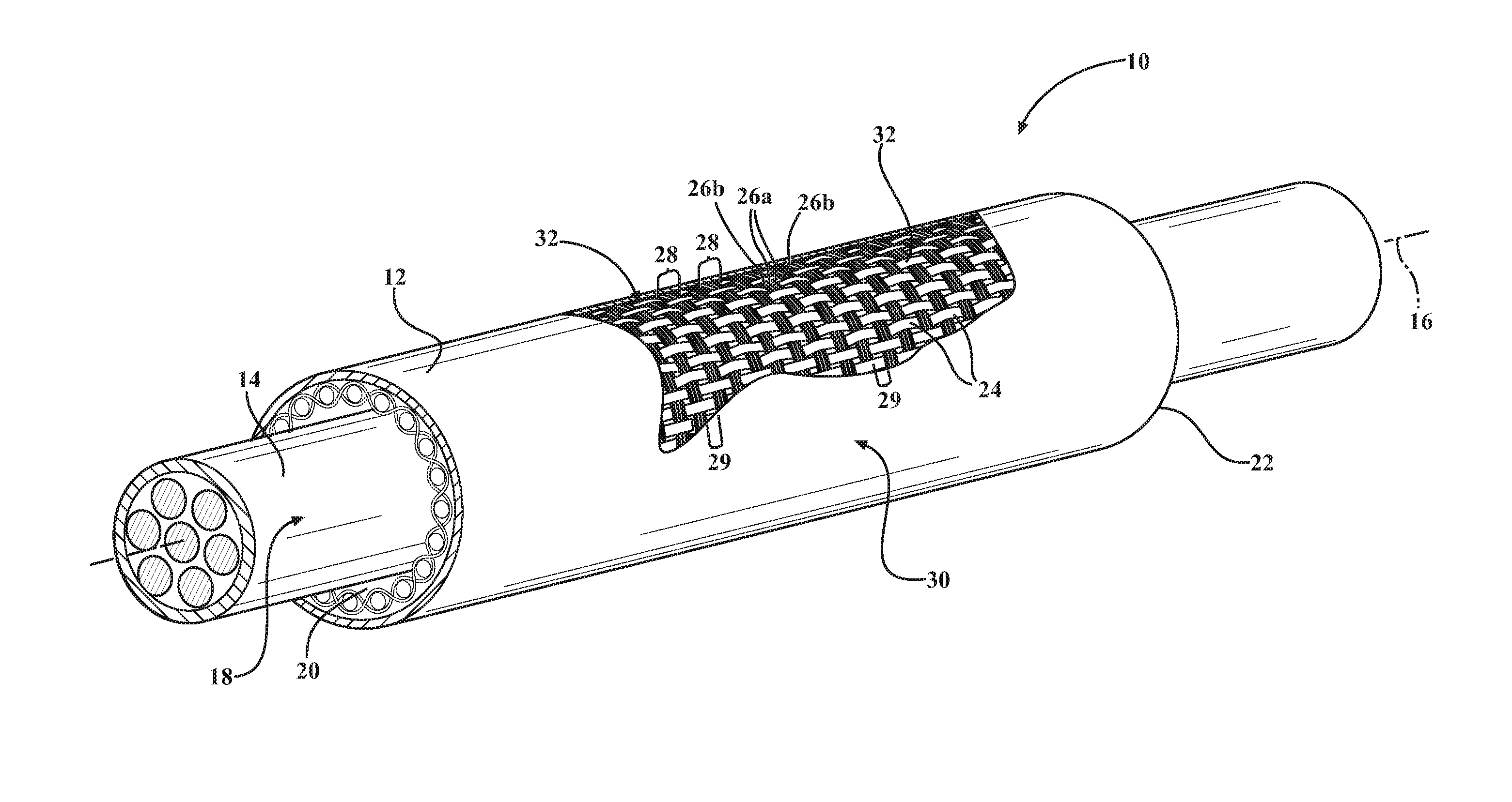 Woven tubular thermal sleeve and method of construction thereof