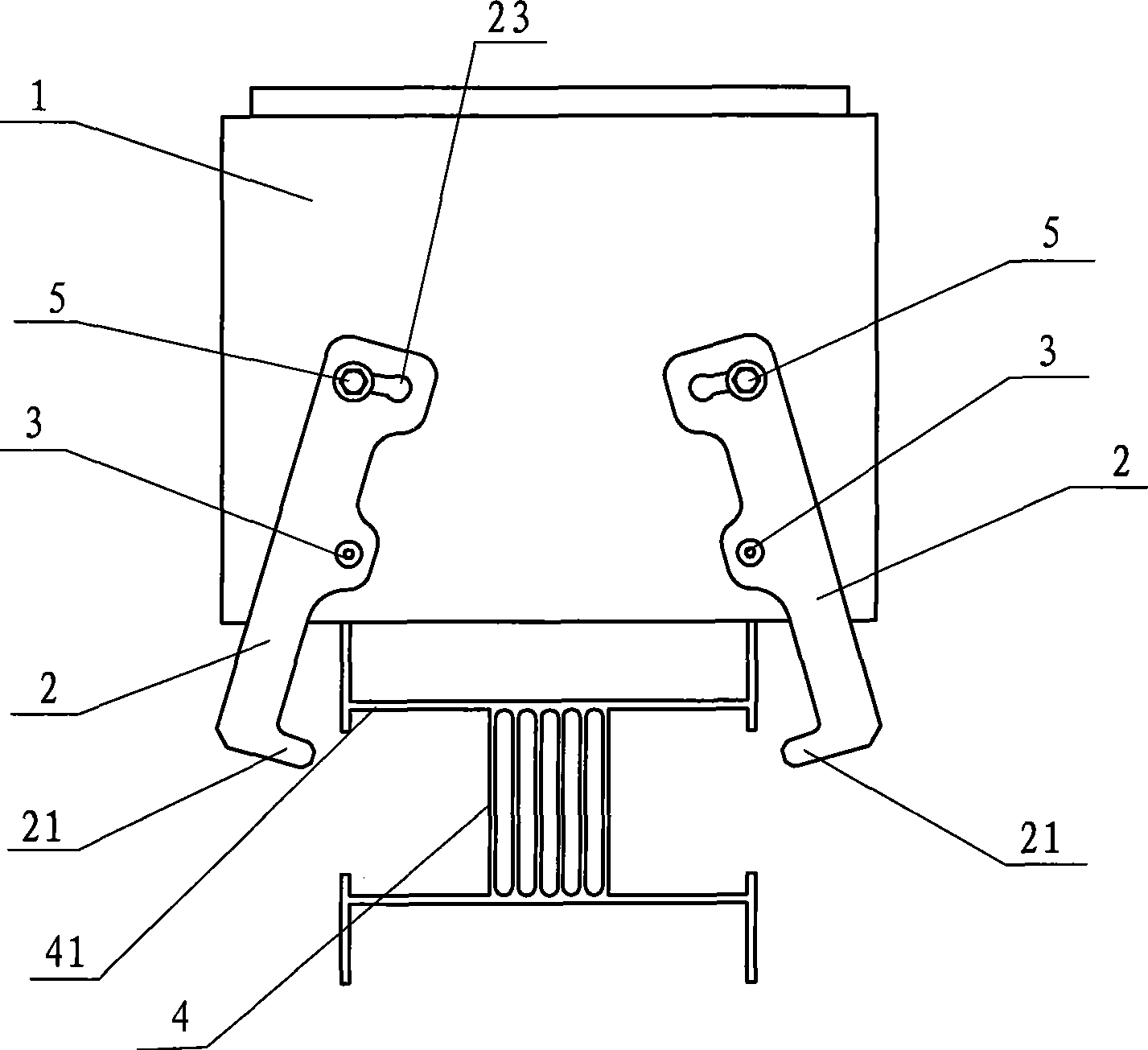 Device for locking busway inserting case