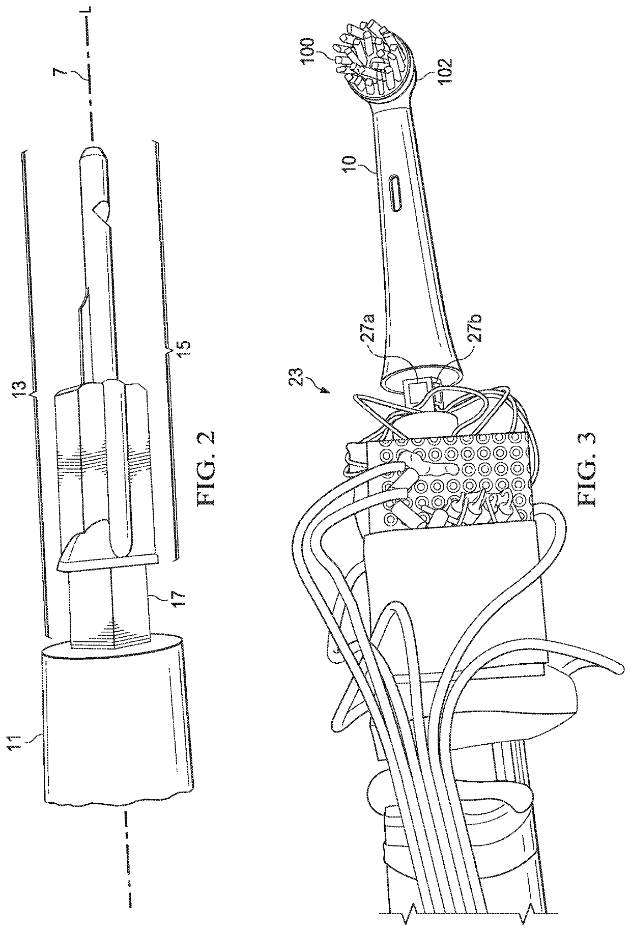 Toothbrush for oral cavity position detection