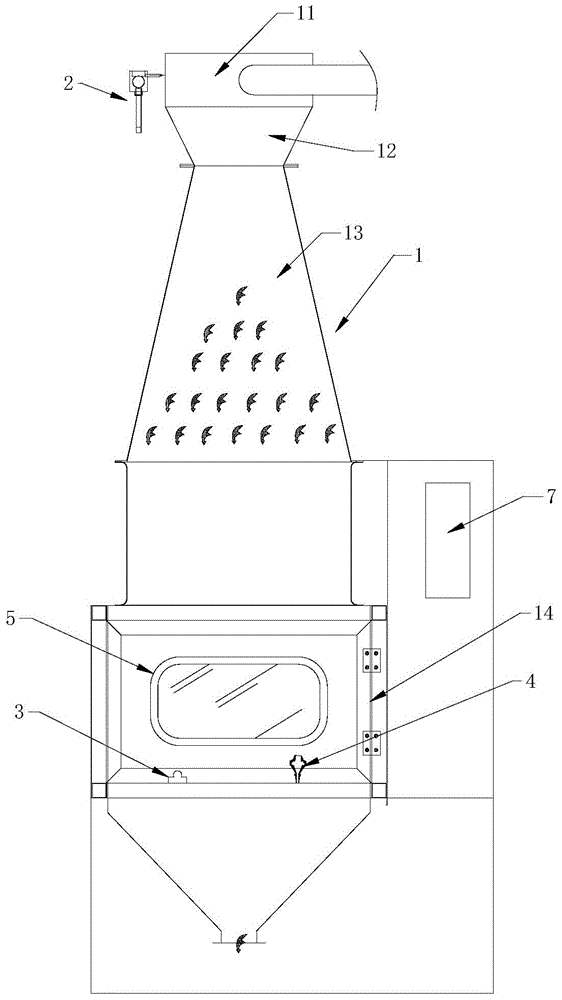 Dust environment simulation device and method for calibrating dust concentration measuring instrument thereof