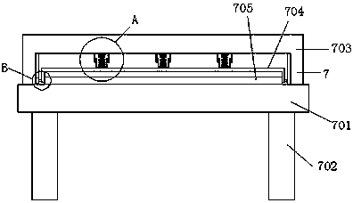 Processing device of PE rolled-up film