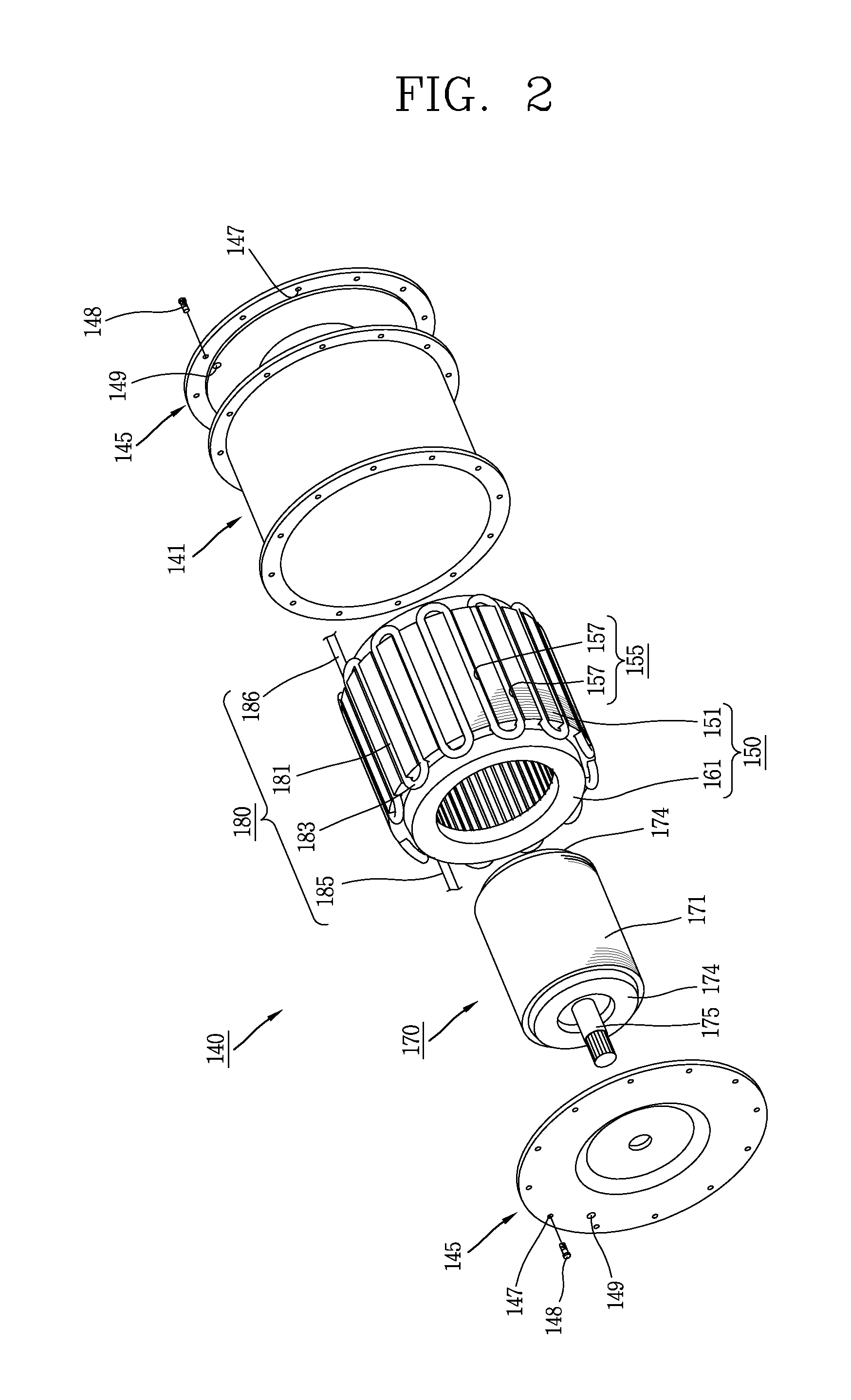 Electric motor and electric vehicle having the same