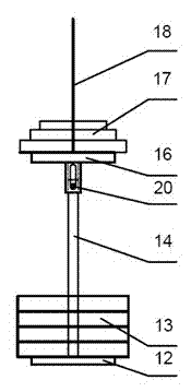 Creep-fatigue interaction test device and load loading and unloading method thereof