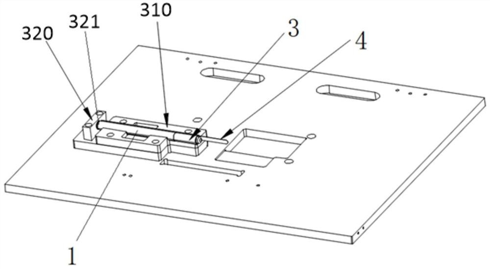 A ballpoint pen head automatic rolling film sticking mechanism