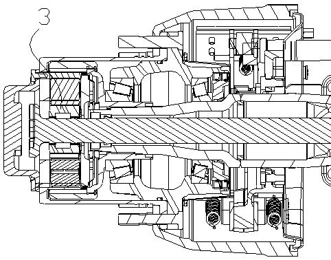 Wheel edge transmission structure of heavy-duty vehicle