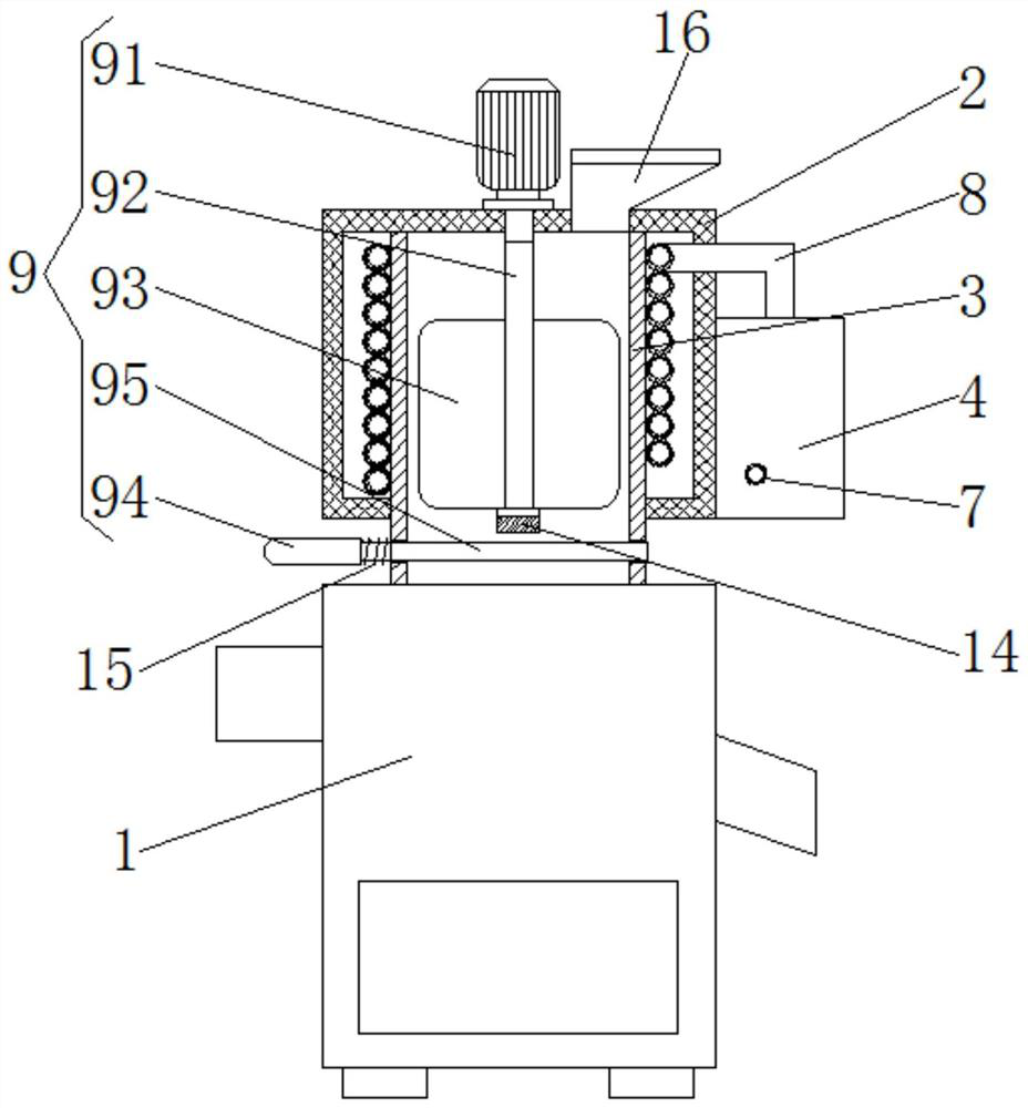 Hot-oil heating chestnut peeling device and peeling method thereof