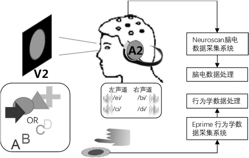 Audiovisual dual-mode semantic matching and semantic mismatch co-stimulus brain-computer interface paradigm