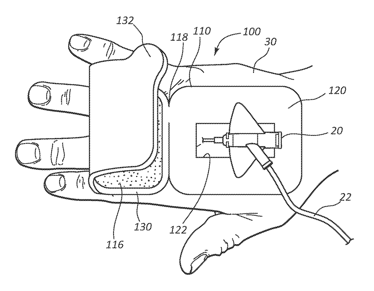 Foldable IV catheter securement dressing for protecting against inadvertent contamination