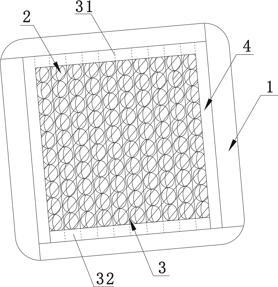 Massaging cushion and preparation method thereof