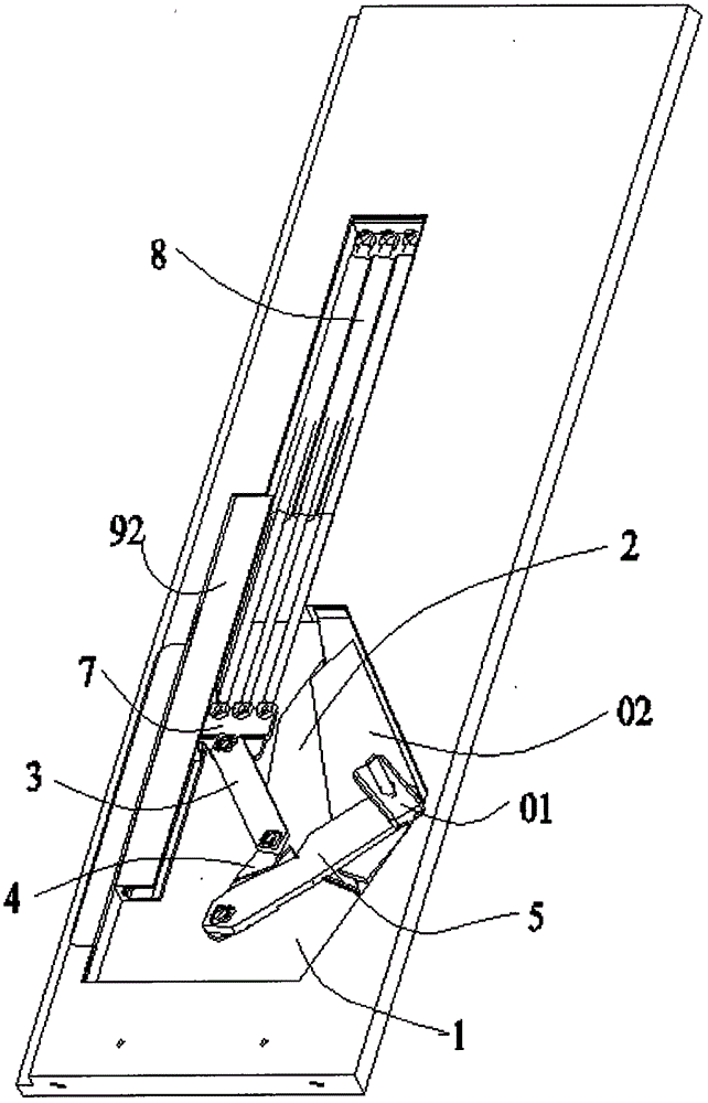 Overturning mechanism and cabinet-type overturning bed