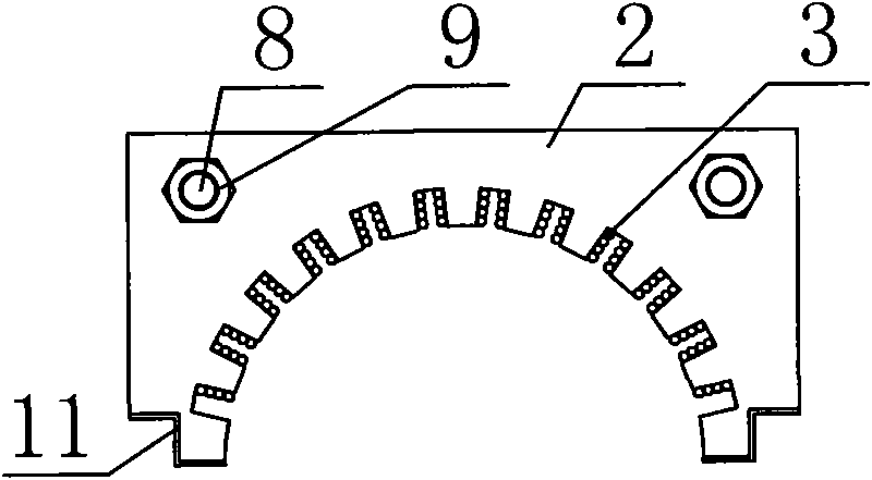 Multivariant linear arc-shaped motor