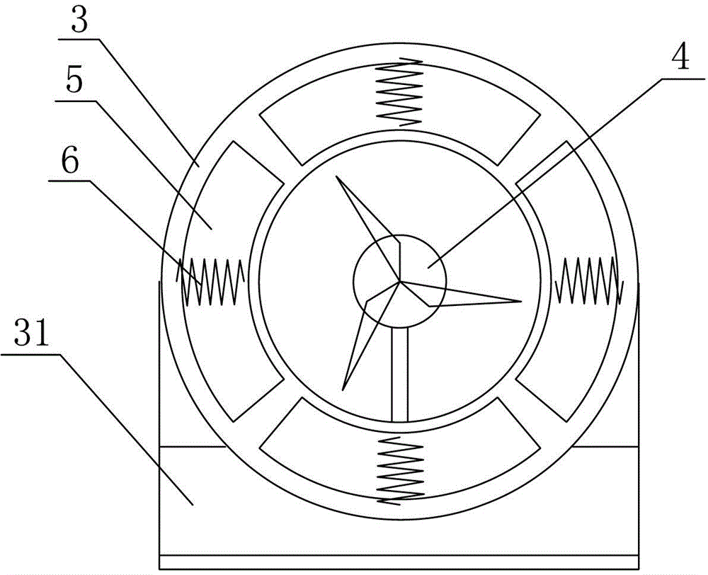 Wind energy density increasing device