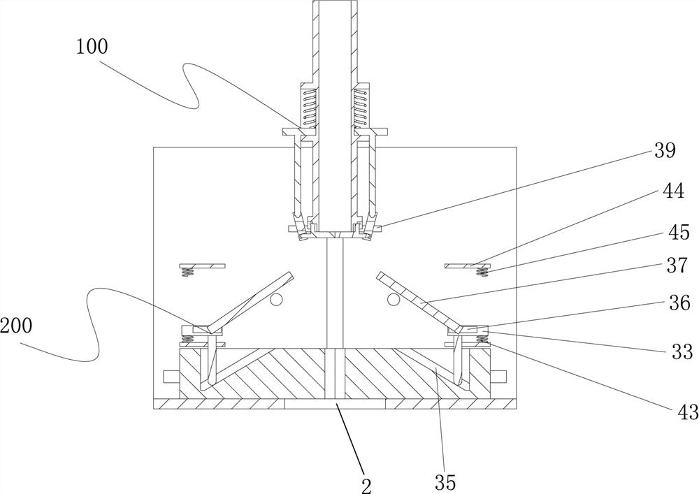 Assistant gap nailing machine