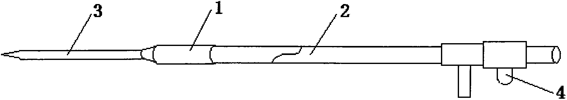 Puncture pressure reducing needle in cholecystitis operation and puncture pressure reducing method thereof