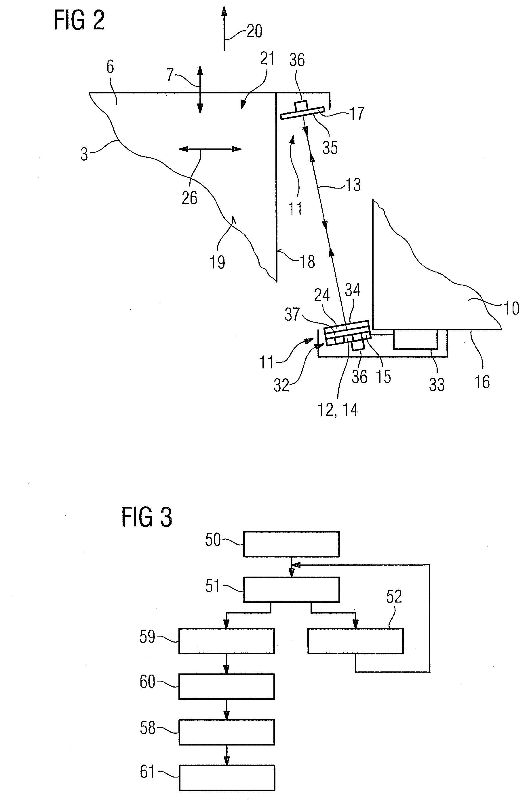Medical imaging equipment and a measuring method for detecting the position of a conveying device of the medical imaging equipment