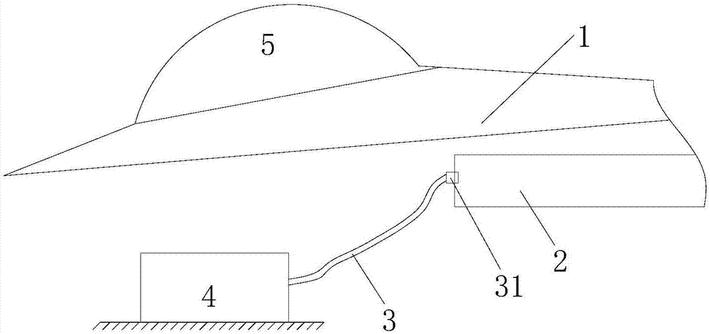 Air-to-air missile airborne detection device and detection method