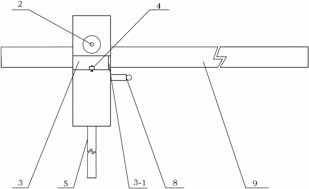 High-voltage wire deicing device and working method