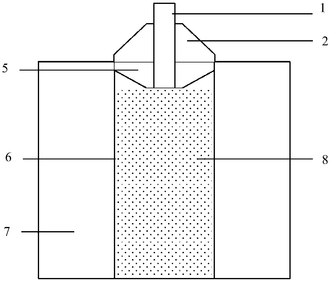 Composite infrastructure of jacket and negative pressure bucket and connection method of jacket and negative pressure bucket