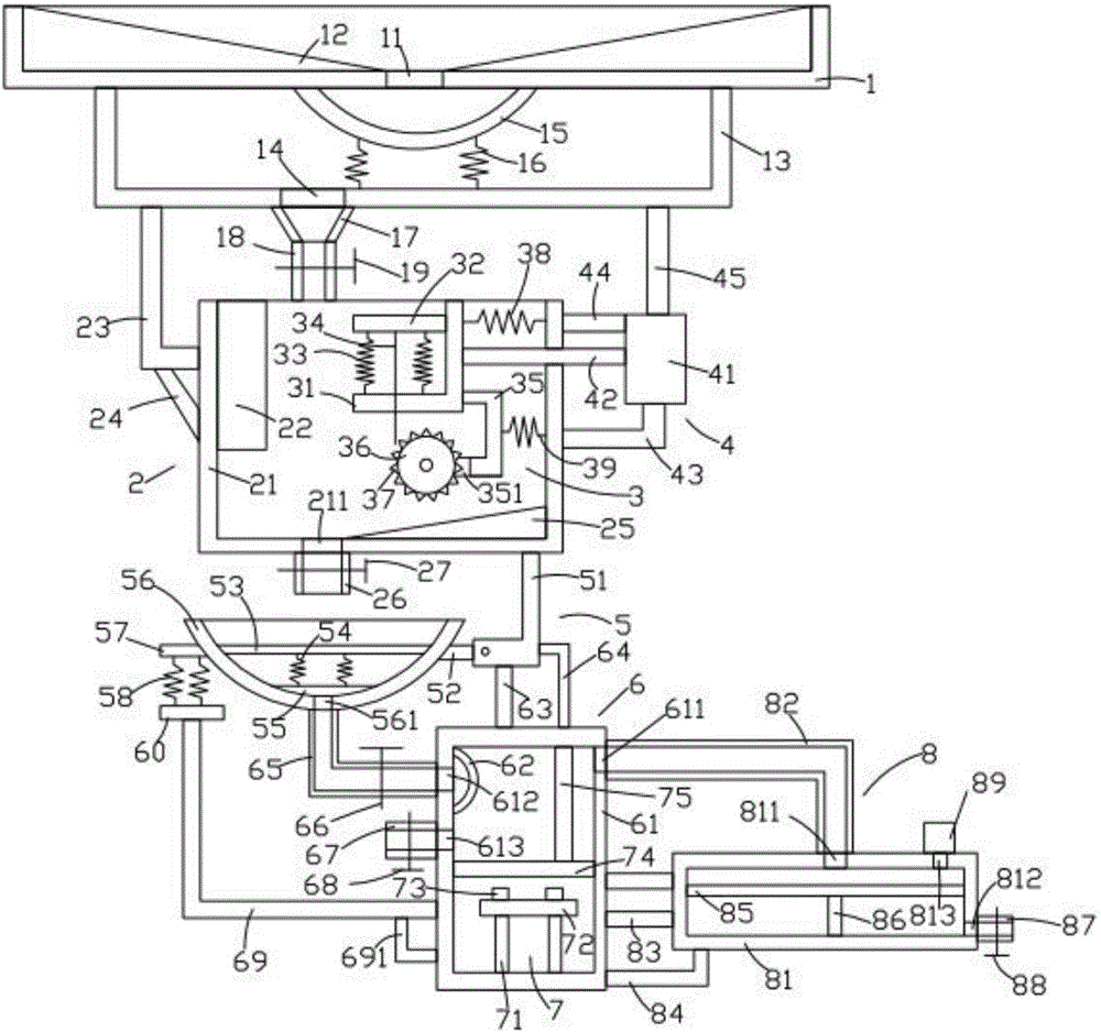 Rainwater comprehensive utilization device with electricity generating function