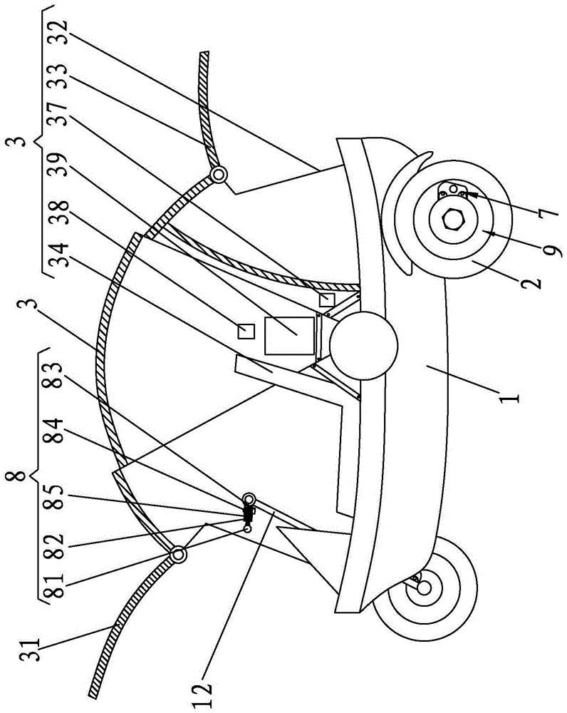 Egg car for one person to take and control system of egg car