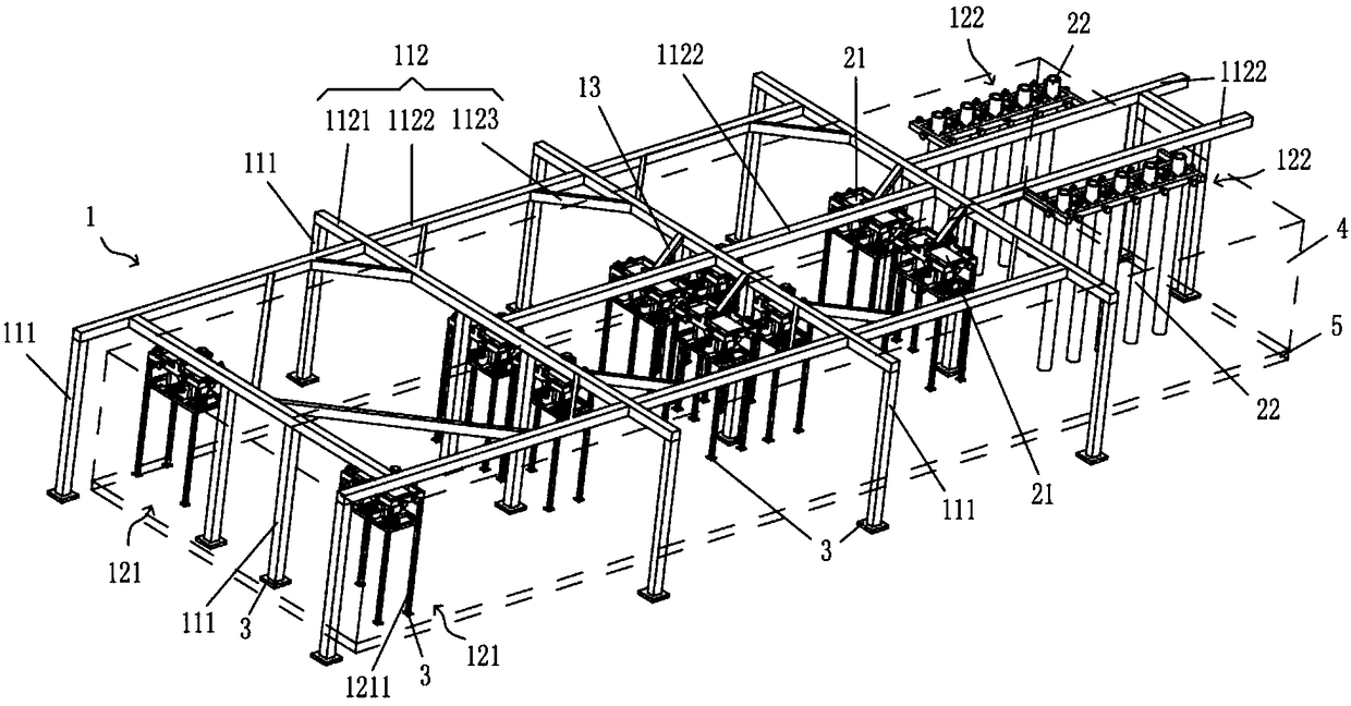 Steam turbine embedded part fixing device and method