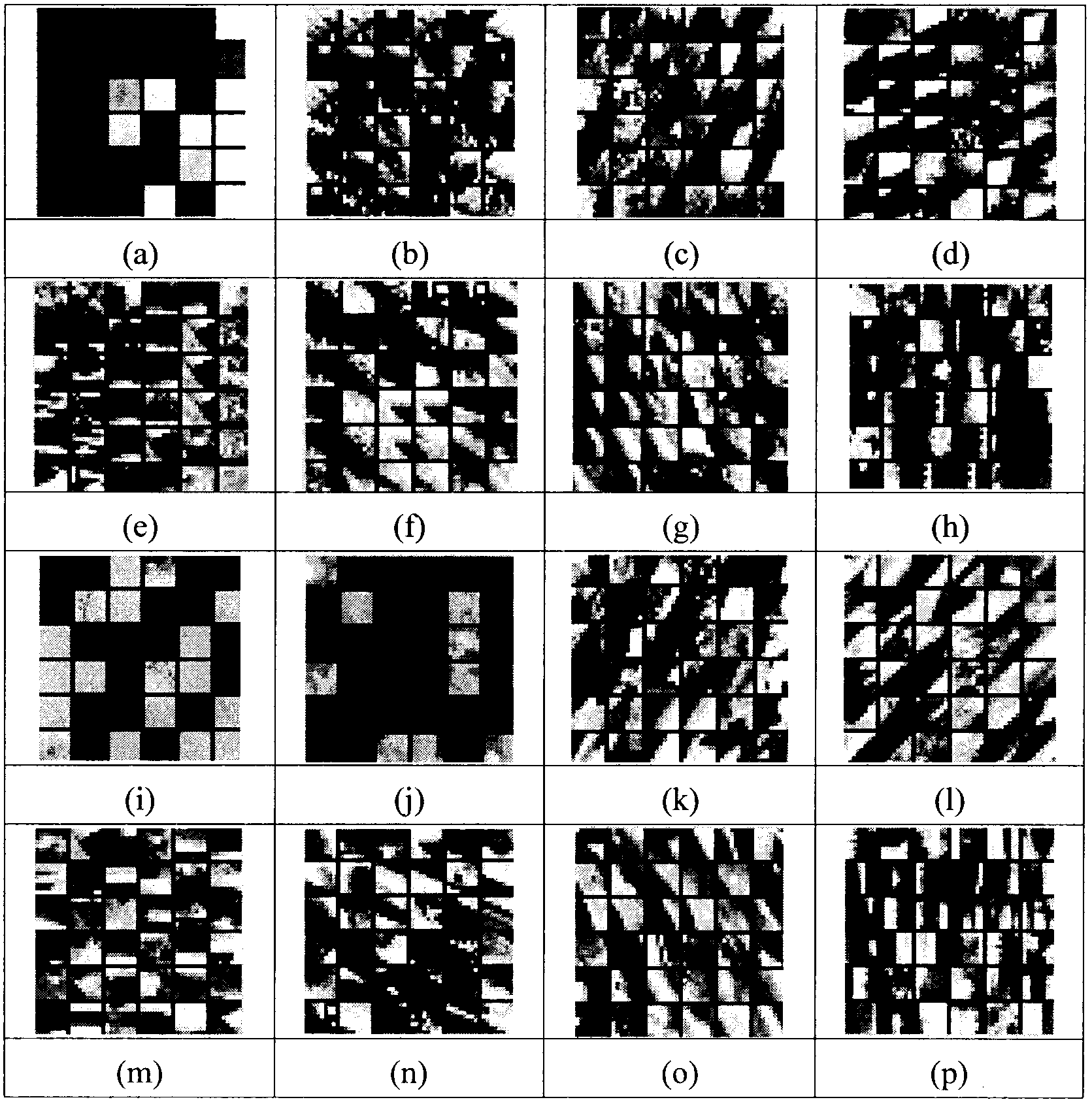 Method for reconstructing partitioned images by compressive sensing on the basis of structural dictionaries