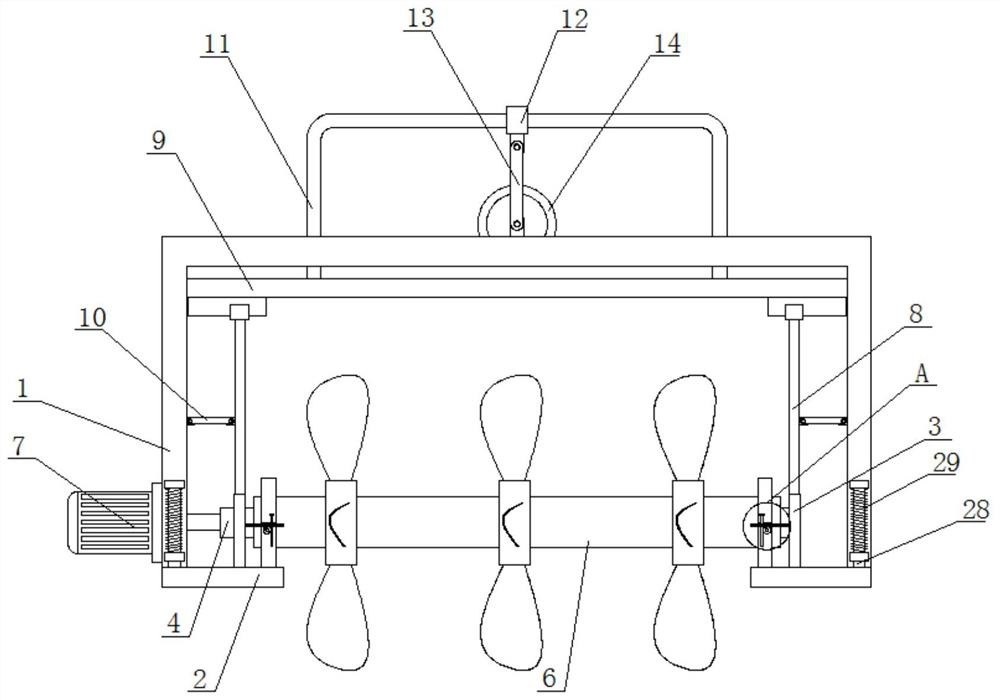 Multi-blade ship propeller mounting and positioning device