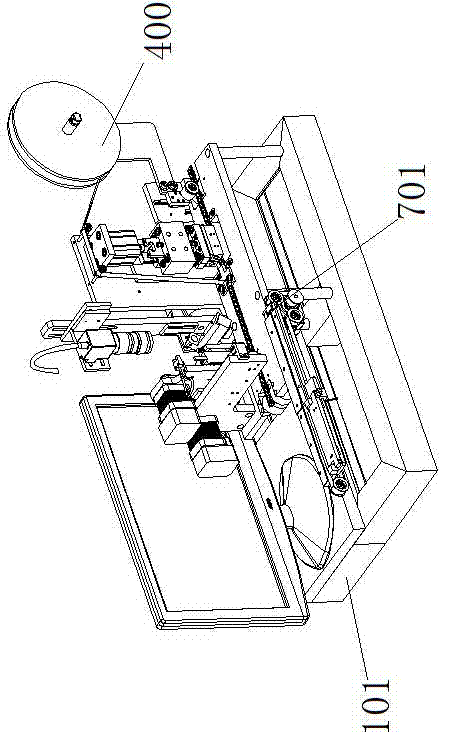 Fully automatic heat-sealing tape and reel packaging machine