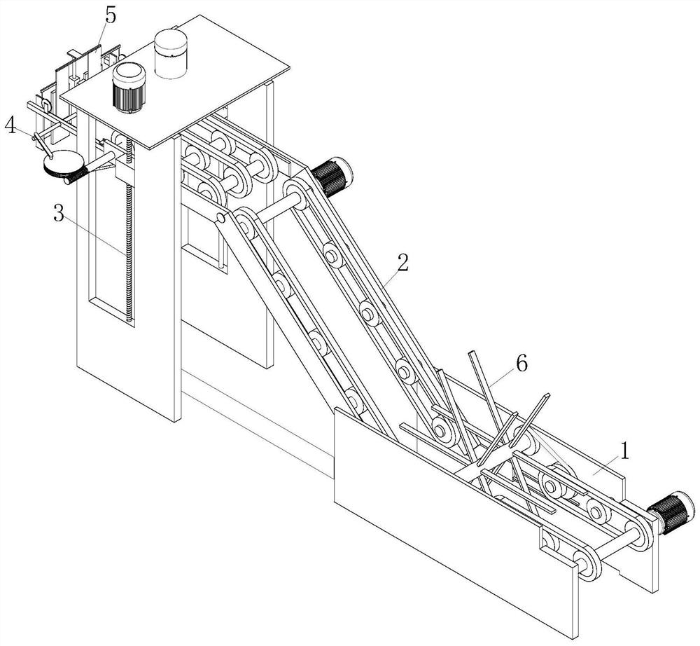 An automatic flipping and dislocation stacking device for carton packaging