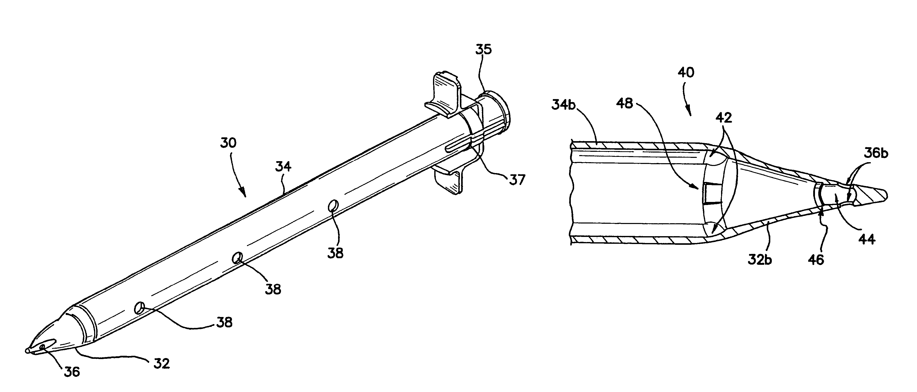 Insufflating optical surgical instrument