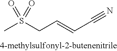 4-methylsulfonyl-2-butenenitrile and its pharmaceutical use
